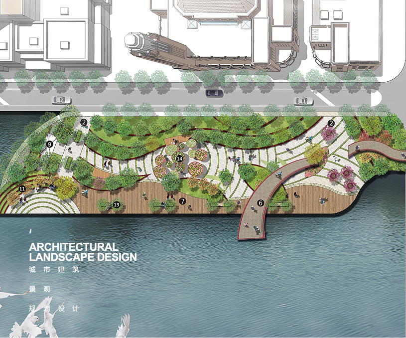 城市景觀設(shè)計 / 華東區(qū)' 濠西公園綠地